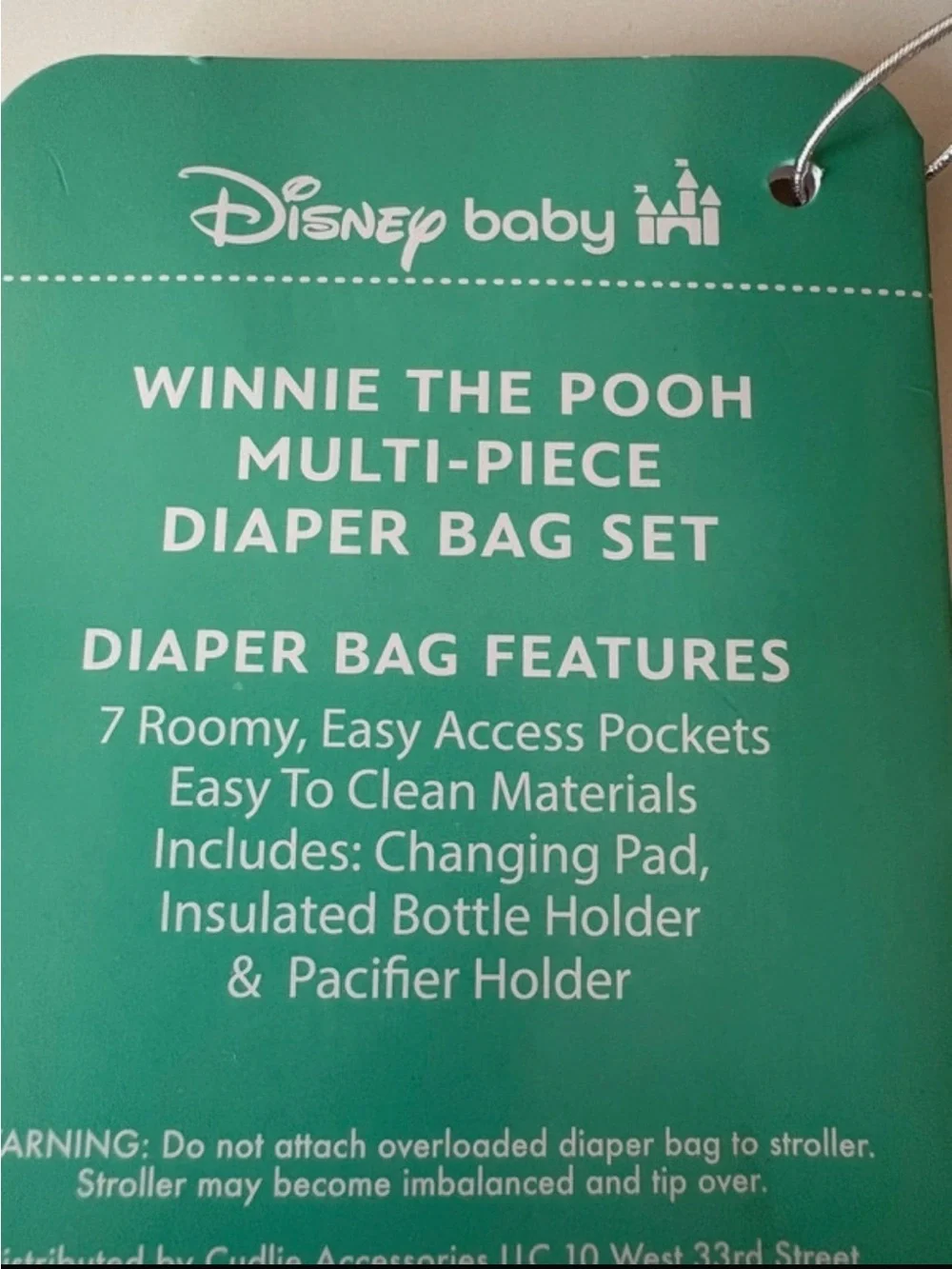 Disney Winnie the Pooh Multi-Functional Large Travel Diaper Bag Changing Pad